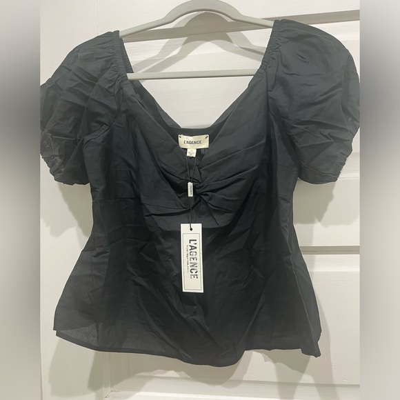 L’AGENCE Gemini Top black. Size Large. New with tags! - Picture 7 of 10